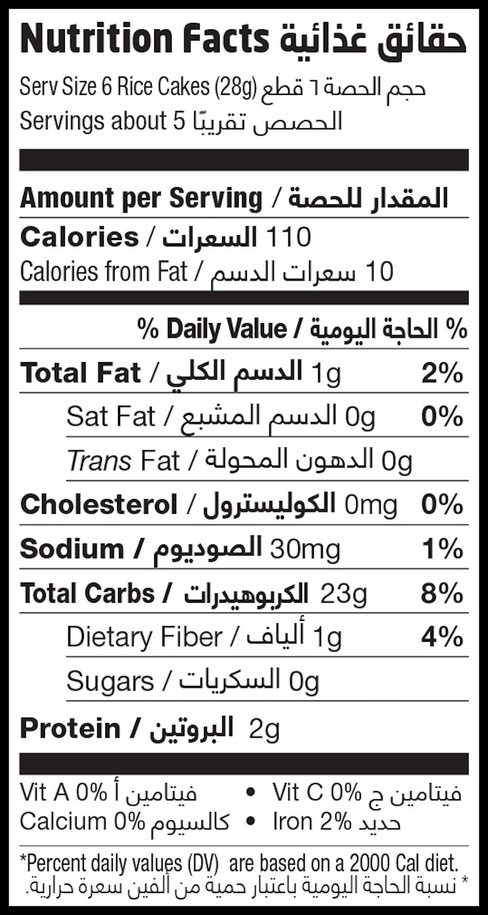 Nutrition Facts Table